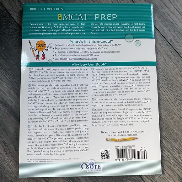 NEW MCAT Examkrackers biology 1 - Picture 4 of 4